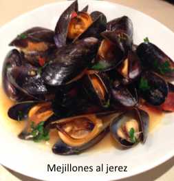 Mejillones al jerez para adelgazar