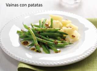 Plato de vainas con patatas